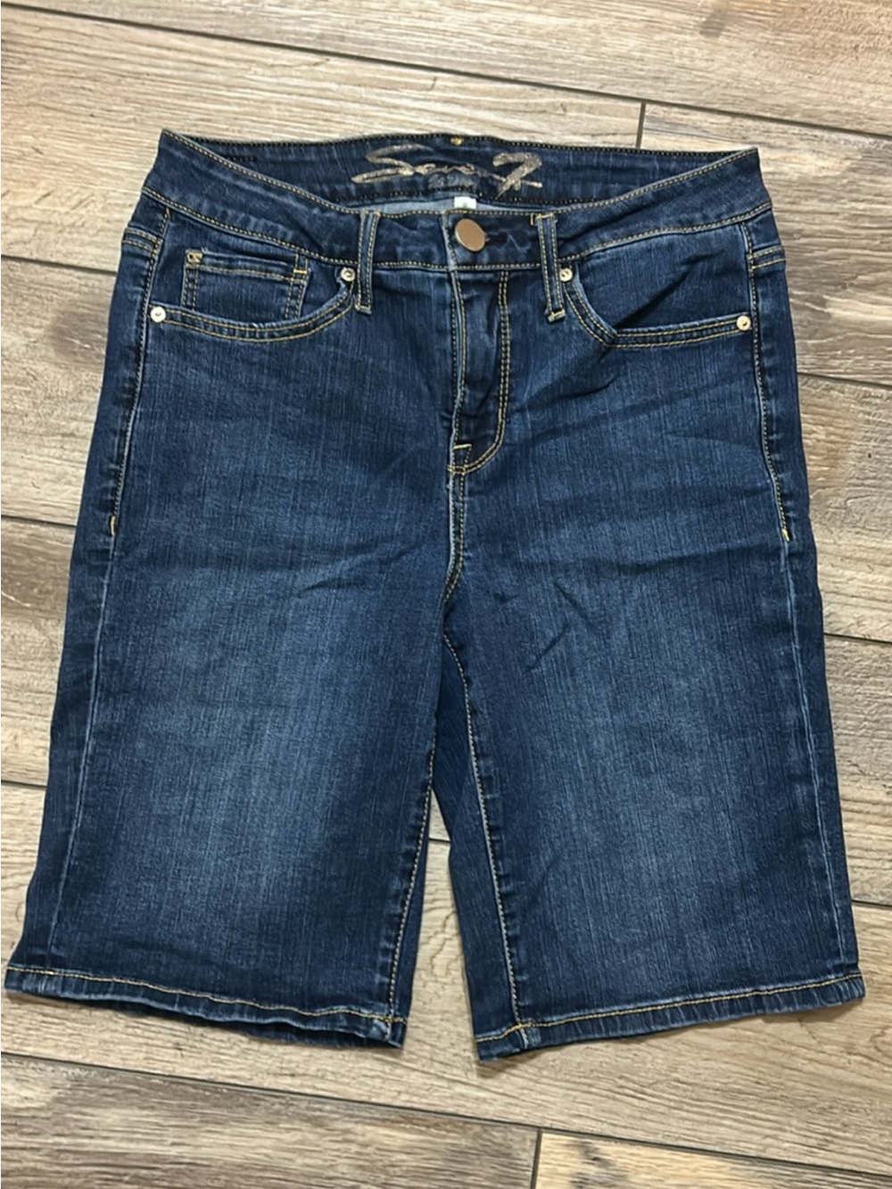 Women’s Dark Blue Denim Jean Shorts